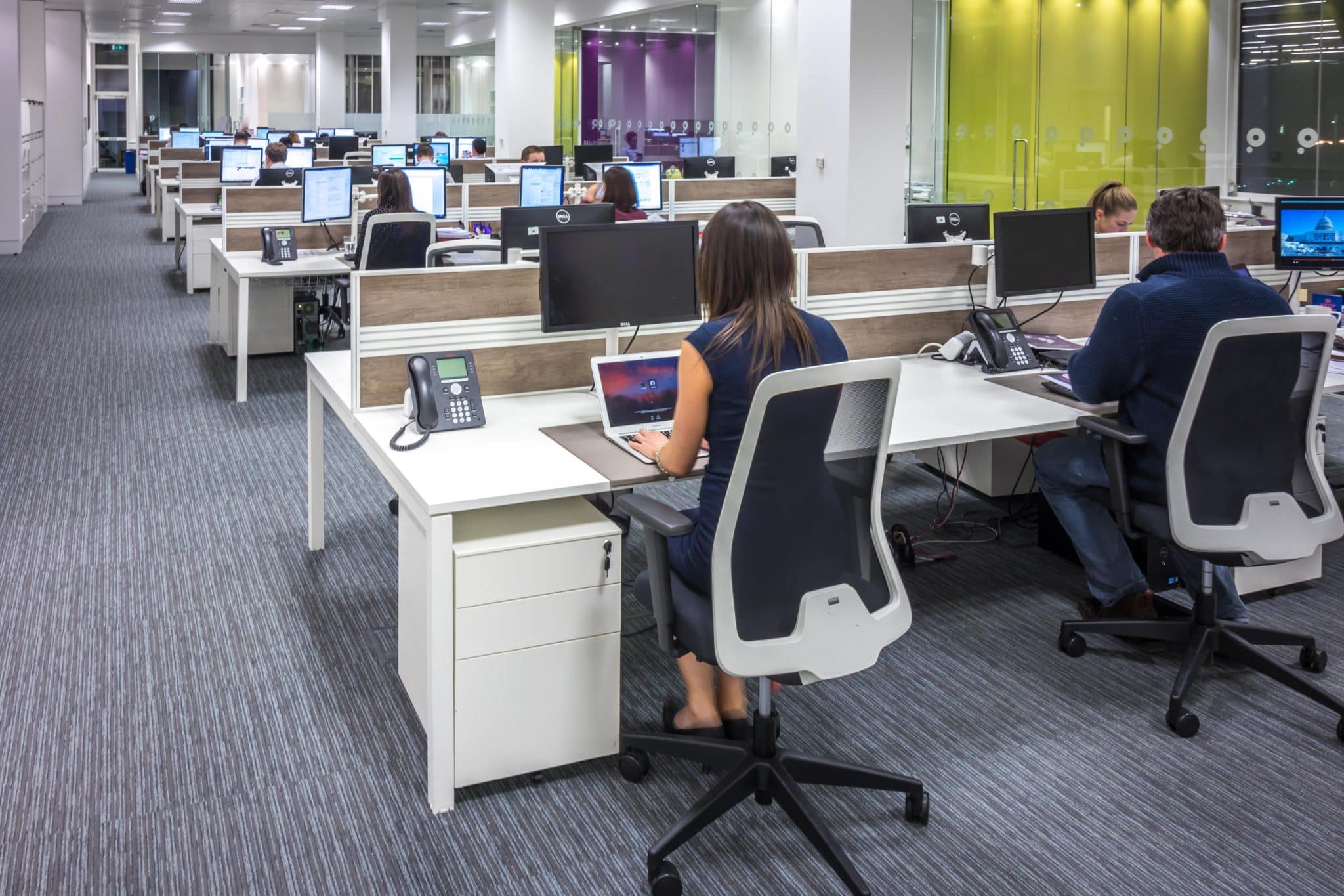 Open-plan office for Paragon Insurance on Leadenhall Street, City of London, fitted out by Business Interiors